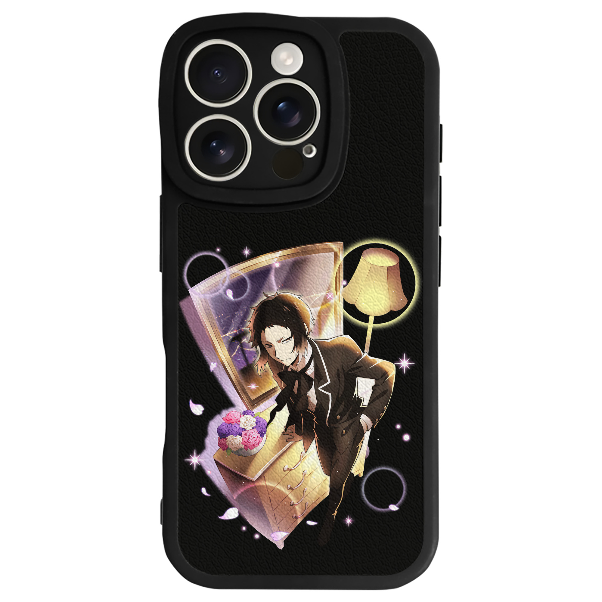 （画像用） 文豪ストレイドッグス Bungo Stray Dogs 【iPhone 16シリーズ対応】シリコンスマホケース（レザー調） 材質：シリコン